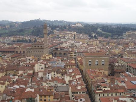 Vu du haut du campanile à Florence